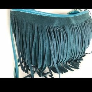 Free People suede real crossbody bag